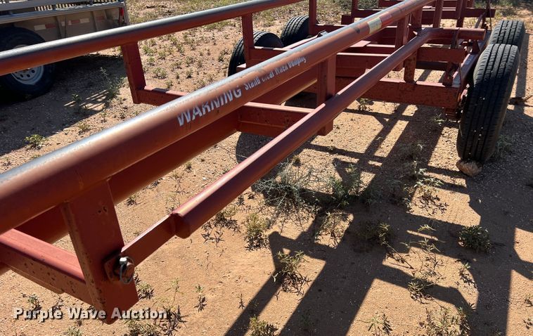 image for item DO8829 Red Rhino  hay bale trailer