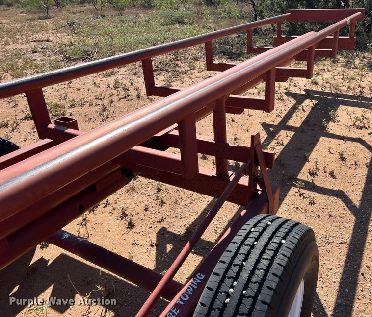 image for item DO8829 Red Rhino  hay bale trailer