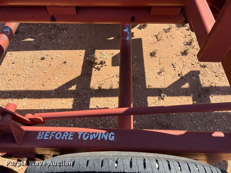 image for item DO8829 Red Rhino  hay bale trailer