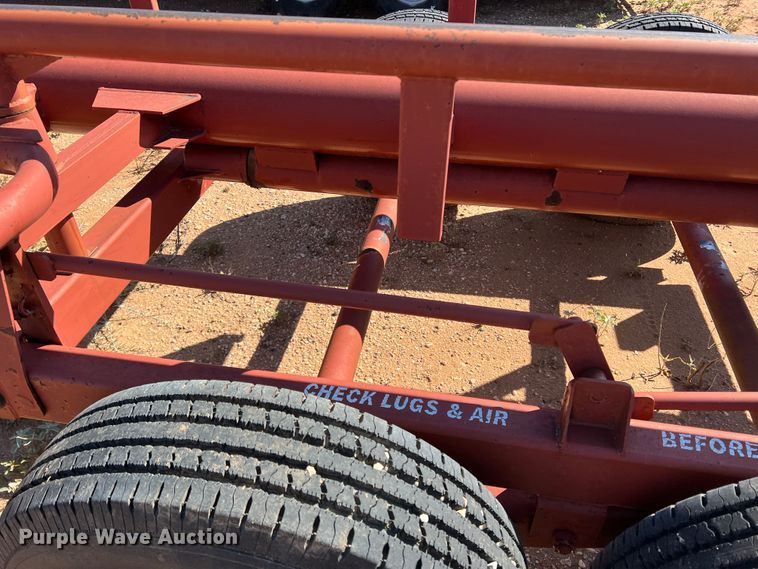 image for item DO8829 Red Rhino  hay bale trailer