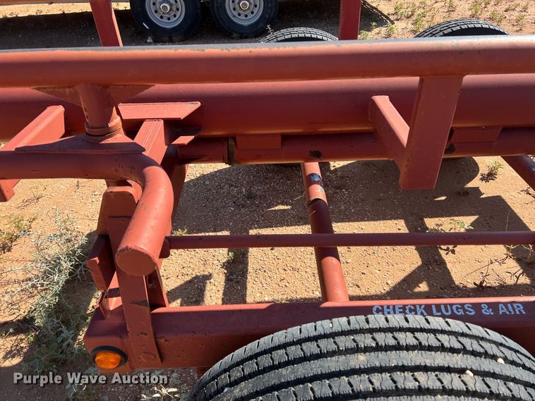 image for item DO8829 Red Rhino  hay bale trailer