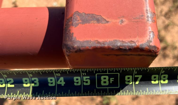 image for item DO8829 Red Rhino  hay bale trailer