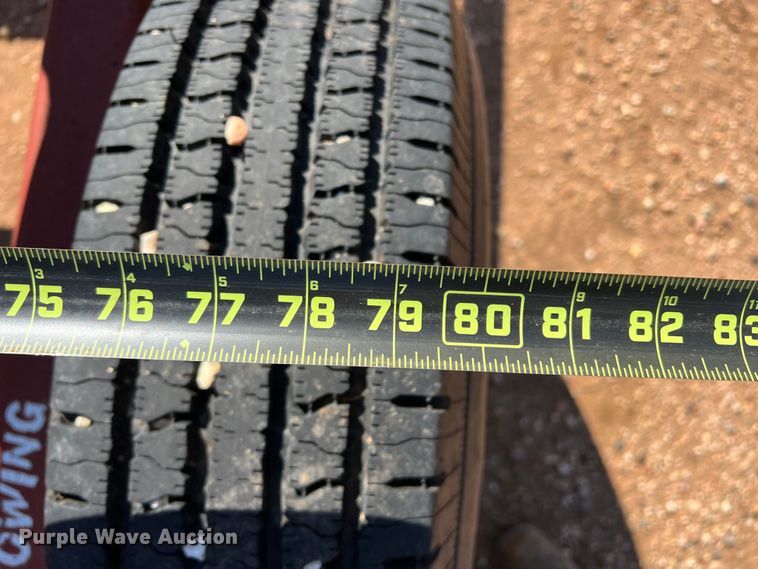 image for item DO8829 Red Rhino  hay bale trailer