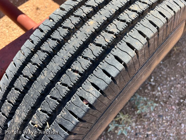 image for item DO8829 Red Rhino  hay bale trailer