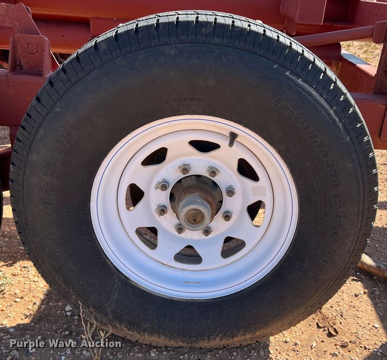 image for item DO8829 Red Rhino  hay bale trailer