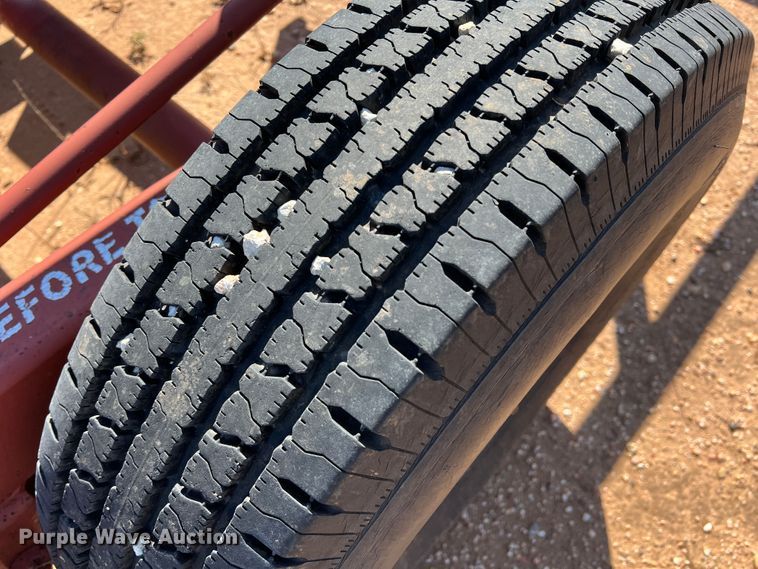 image for item DO8829 Red Rhino  hay bale trailer