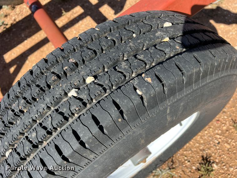 image for item DO8829 Red Rhino  hay bale trailer