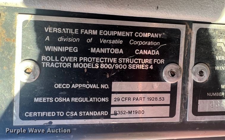 image for item DO8832 1985 Versatile 936  4WD tractor