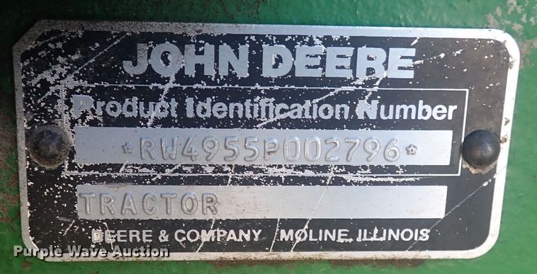 image for item DQ2966 1989 John Deere 4955  MFWD tractor