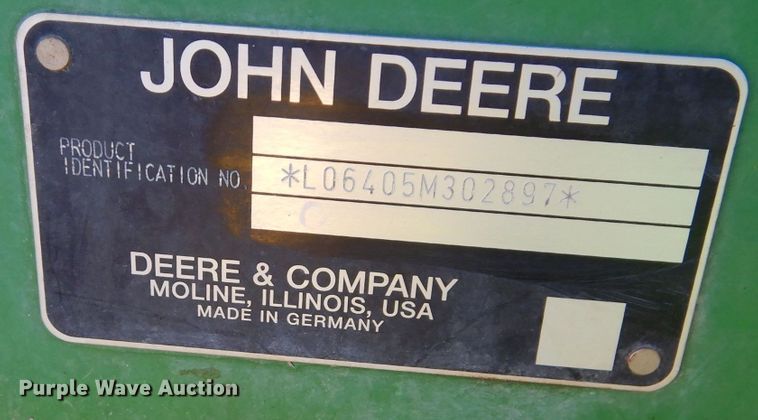 image for item DS6283 2000 John Deere 6405  MFWD tractor