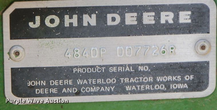 image for item HF9390 1980 John Deere 4840  tractor