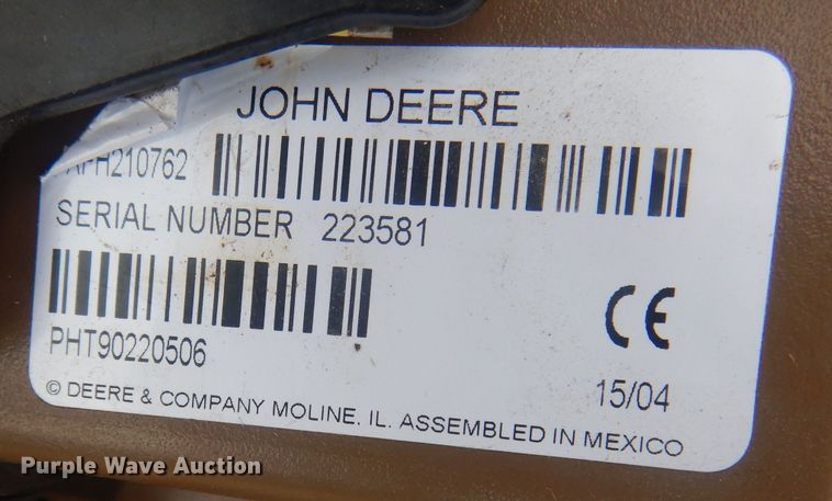 image for item HU9454 John Deere 569  round baler