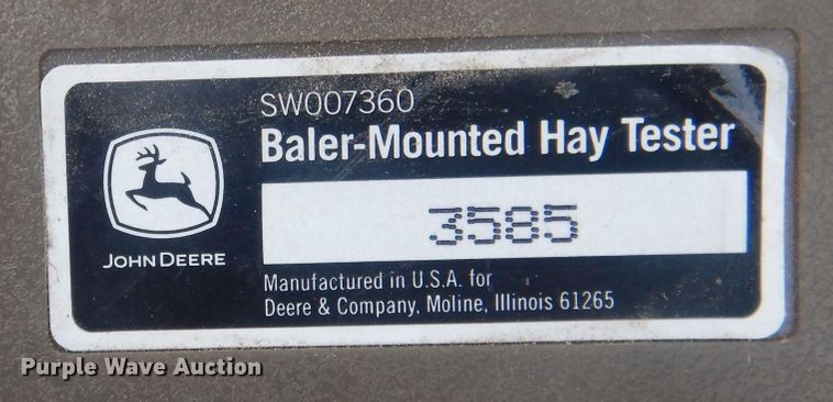 image for item HU9454 John Deere 569  round baler