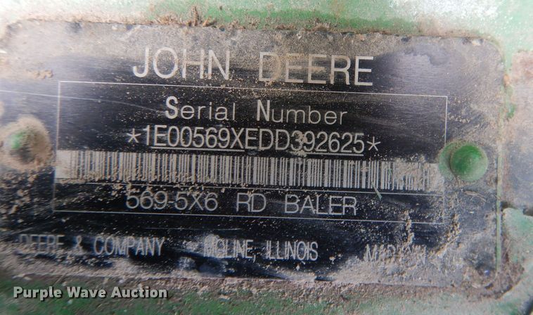 image for item HU9456 2013 John Deere 569  round baler