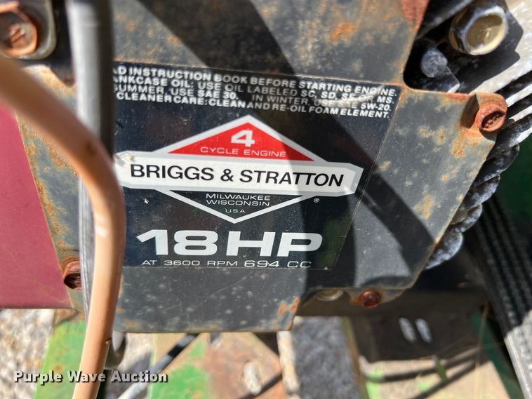 image for item HX9937 John Deere 162  lawn vacuum