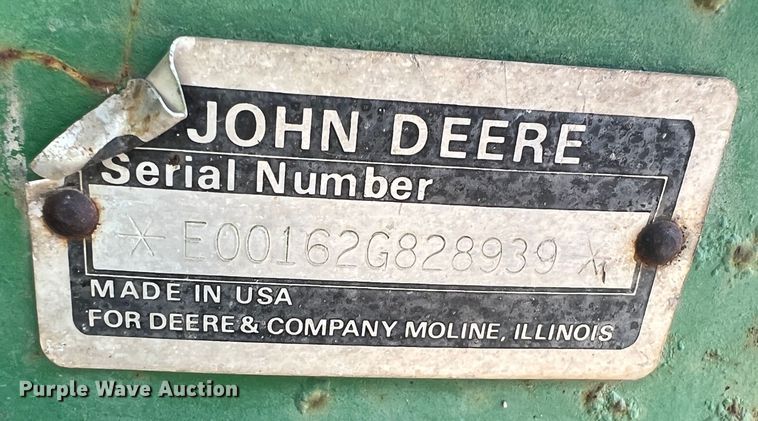 image for item HX9937 John Deere 162  lawn vacuum