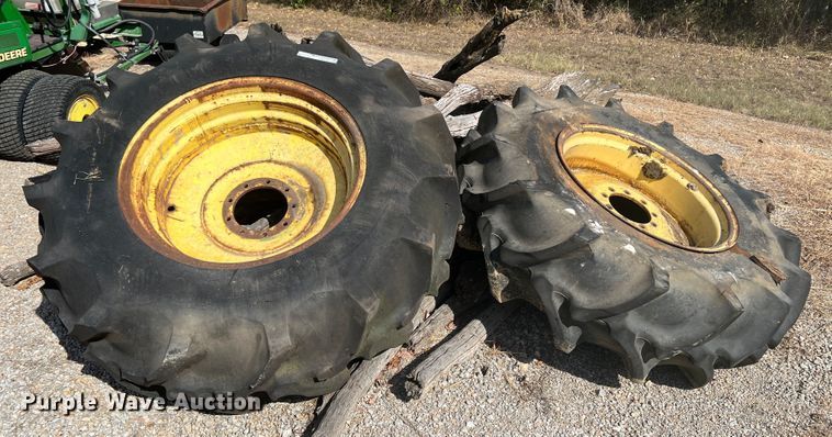 image for item HX9938 (2) 18.4-30 tires and wheels