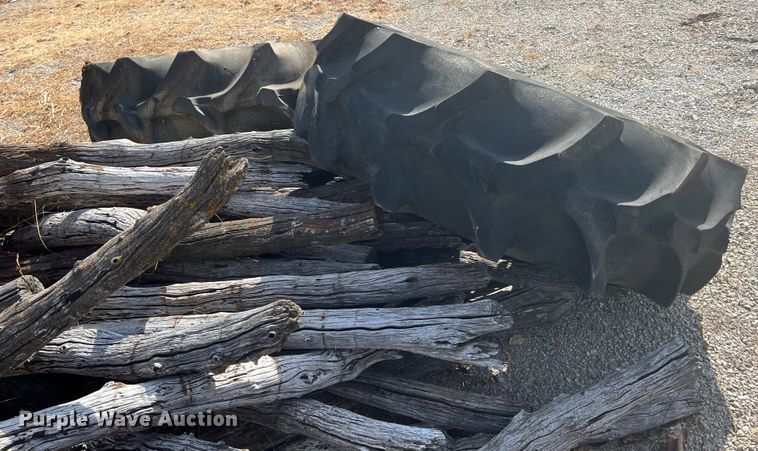 image for item HX9938 (2) 18.4-30 tires and wheels