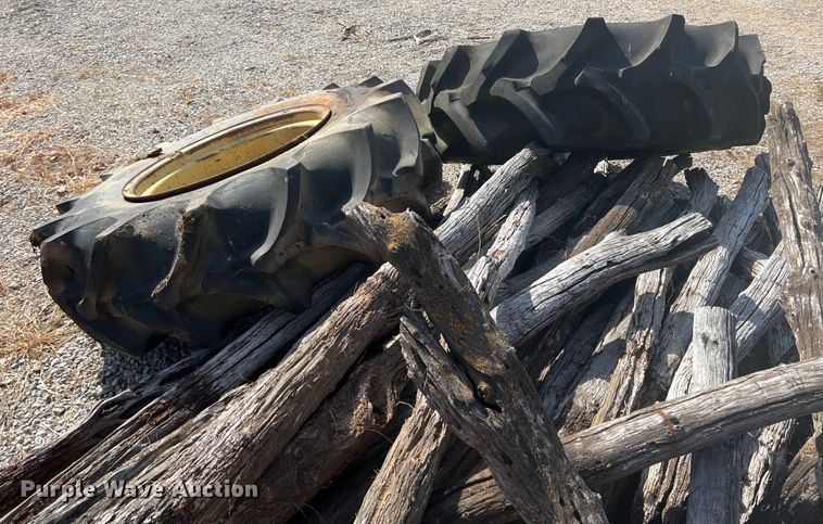 image for item HX9938 (2) 18.4-30 tires and wheels