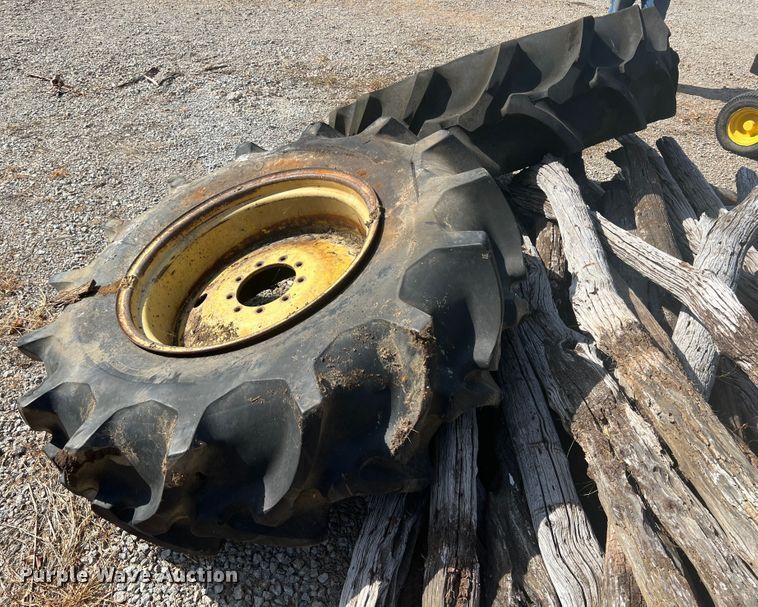 image for item HX9938 (2) 18.4-30 tires and wheels