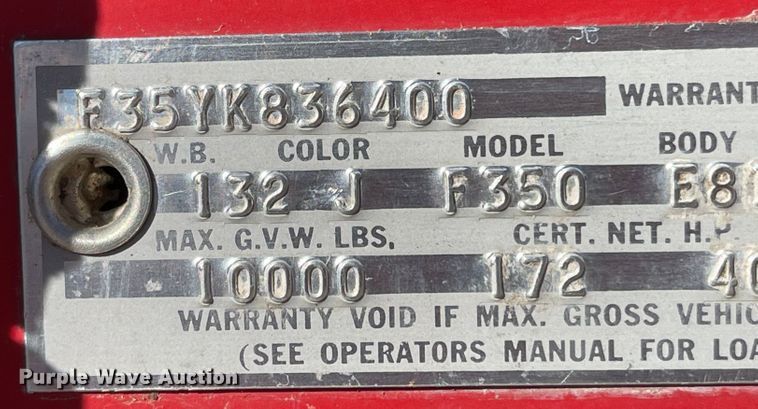 image for item JD9341 1966 Ford 350  grain truck