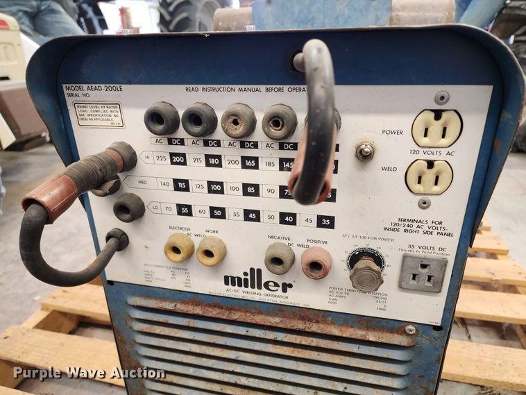 image for item KC9431 Miller AEAD-200LE  welder/generator
