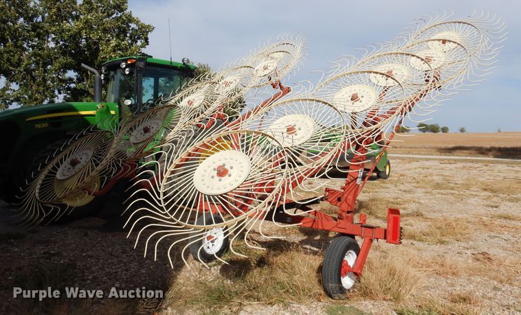 image for item KU9640 H&S V-12  hay rake