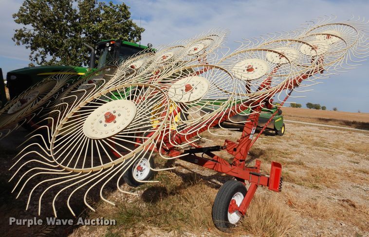 image for item KU9640 H&S V-12  hay rake