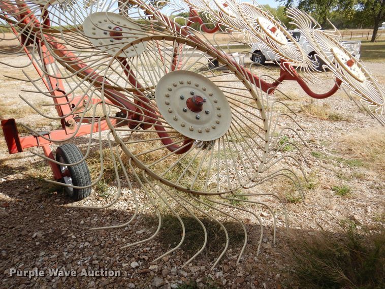 image for item KU9640 H&S V-12  hay rake