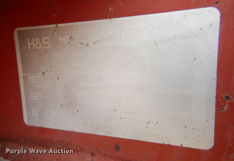 image for item KU9640 H&S V-12  hay rake