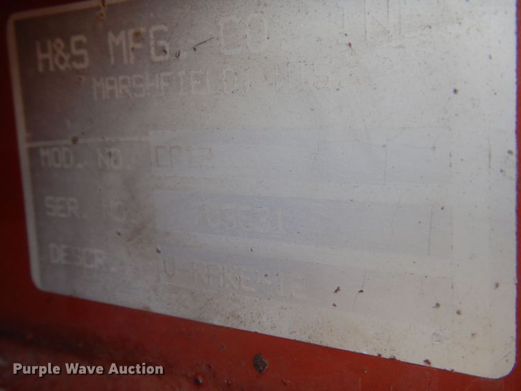 image for item KU9640 H&S V-12  hay rake