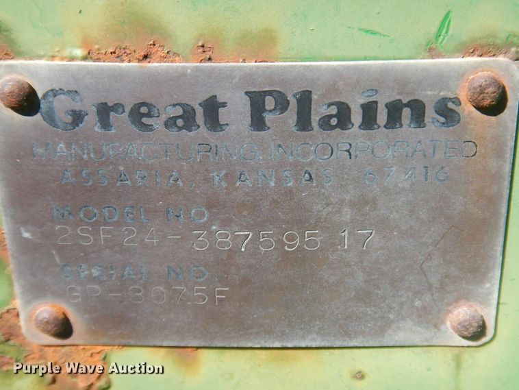 image for item KU9641 Great Plains 2SF24-387595  grain drill