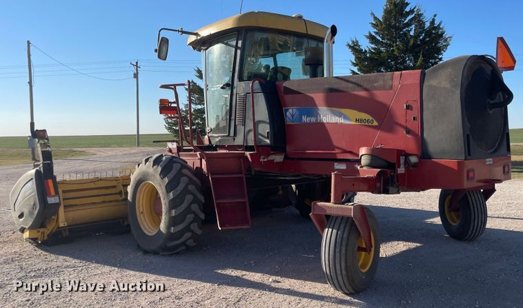 image for item LF9278 2008 New Holland H8060  windrower