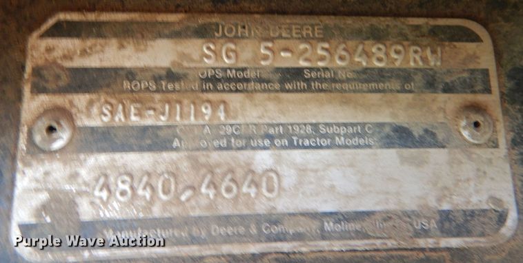 image for item LG9302 1980 John Deere 4640  tractor