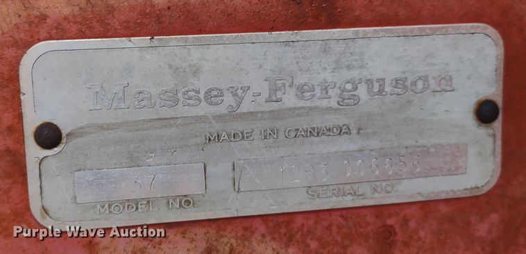 image for item LY9212 Massey Ferguson 37  hay rake