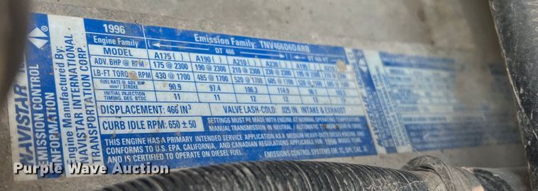 image for item MR9881 1997 International 4900  feed delivery truck