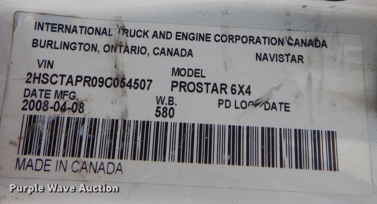 image for item DB7949 2009 International ProStar  semi truck