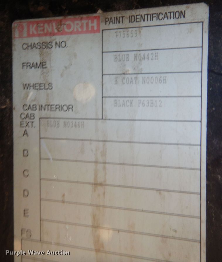 image for item DF8178 1998 Kenworth T600  semi truck