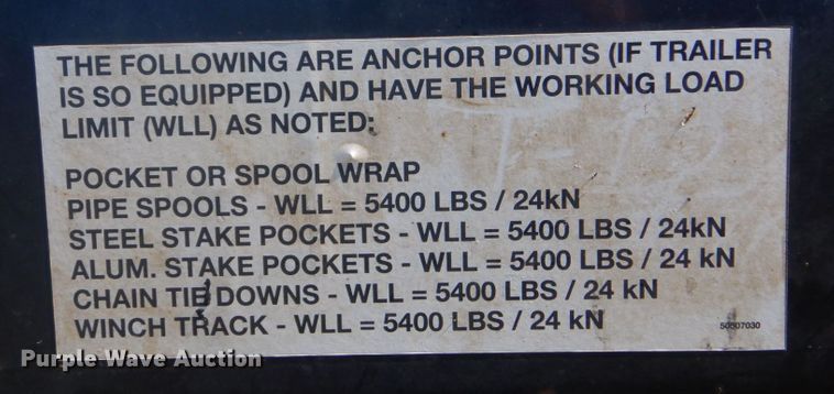 image for item DO1597 2019 Fontaine HAICF12WSA  flatbed trailer