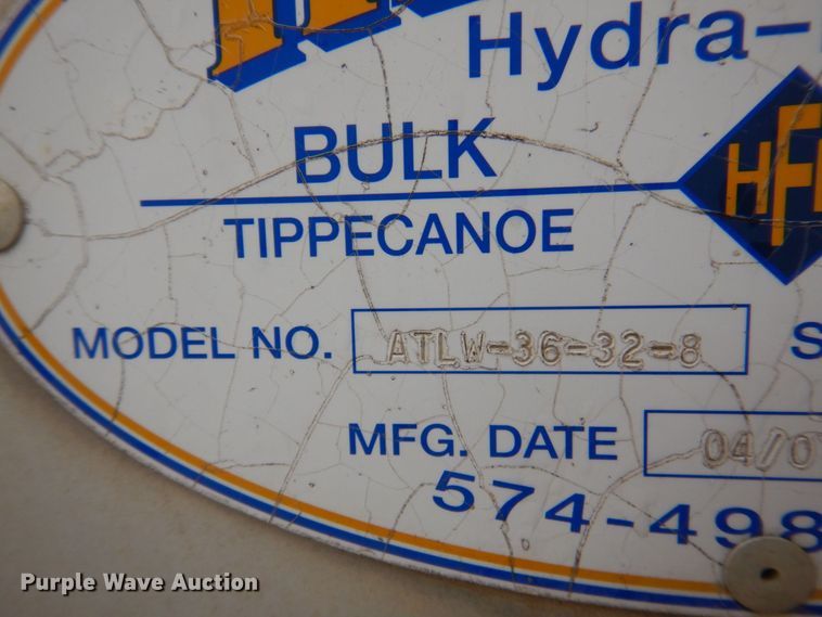 image for item DP0370 2011 Hensley ATLW-36-32-8  feed delivery trailer