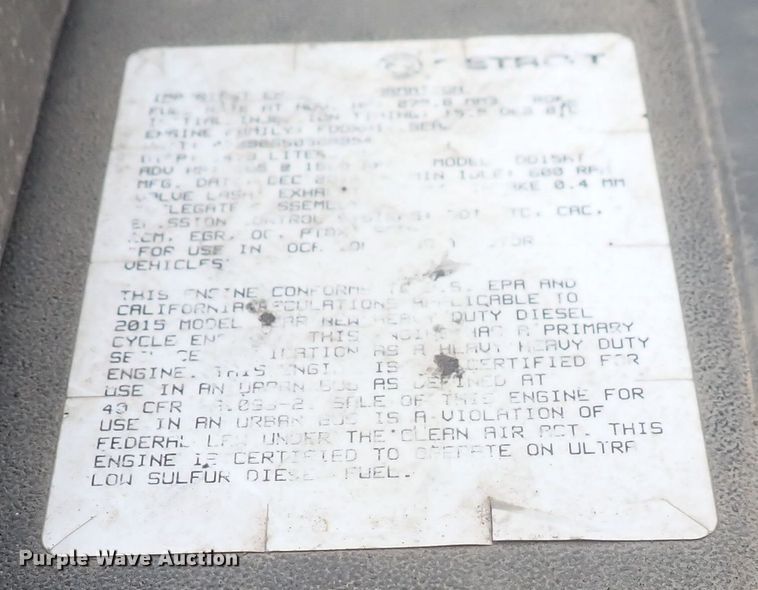 image for item DQ2976 2016 Freightliner Cascadia Evolution  semi truck