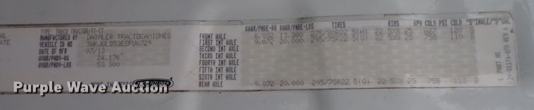 image for item DQ2977 2014 Freightliner Cascadia Evolution  semi truck