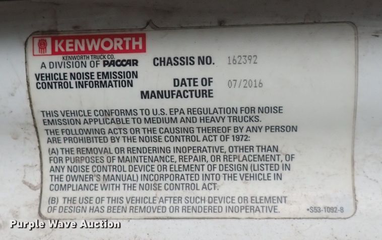 image for item DQ2983 2017 Kenworth T680  semi truck