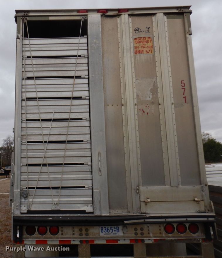 image for item DQ7261 2008 Barrett Trailers  livestock trailer