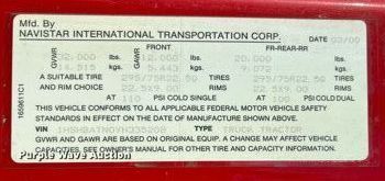 image for item DR7263 2000 International 8100  spreader truck