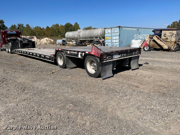 image for item DR7265 2009 Trail-Eze TE80DGWS53  lowboy equipment trailer