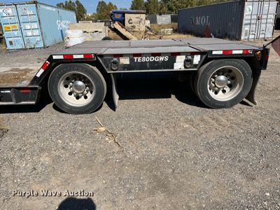 image for item DR7265 2009 Trail-Eze TE80DGWS53  lowboy equipment trailer