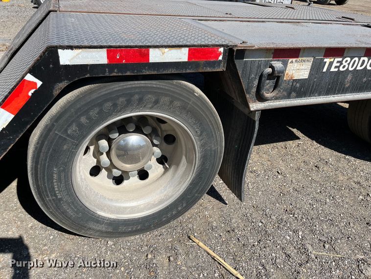 image for item DR7265 2009 Trail-Eze TE80DGWS53  lowboy equipment trailer