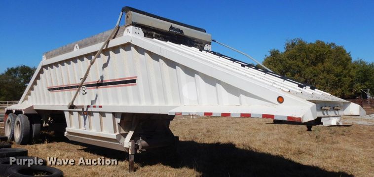 image for item HF9387 2012 Construction Trailer Specialists BDT-40  bottom dump trailer