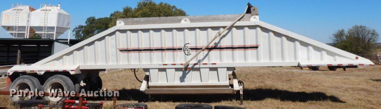 image for item HF9387 2012 Construction Trailer Specialists BDT-40  bottom dump trailer
